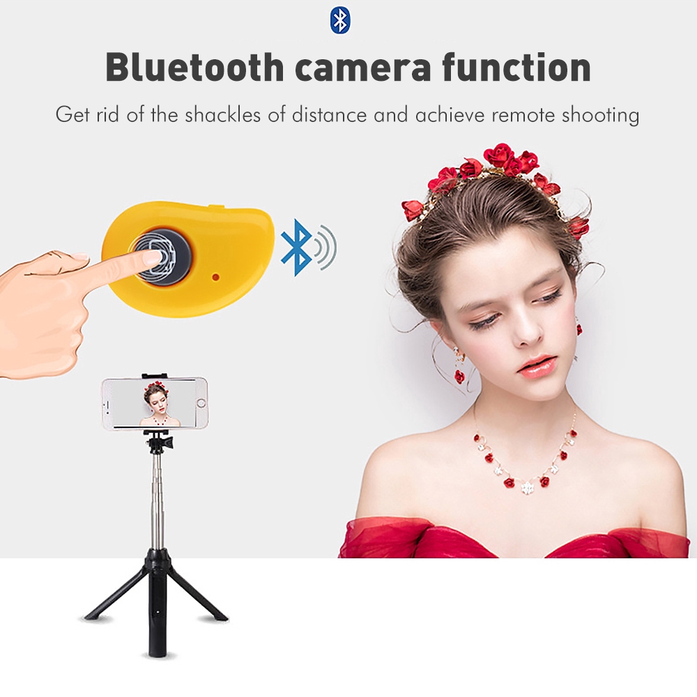 Điều khiển từ xa có nút bấm chụp ảnh từ xa kết nối Bluetooth cho Android / iOS
