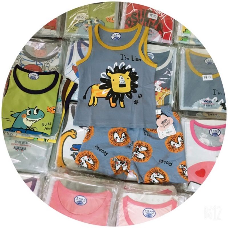 💥Sale💥 Bộ ba lỗ cotton xuất hàn 💯Hàng Quảng Châu_ Bảng 2 nhí !