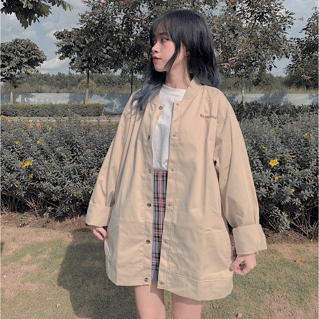 Áo khoác jacket kaki WIN ulzzang (ẢNH THẬT) | BigBuy360 - bigbuy360.vn