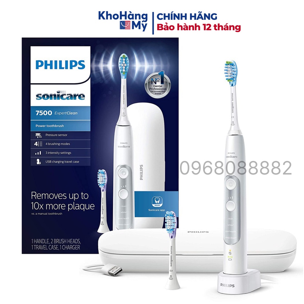 Bàn chải điện Philips sonicare 7300, 7400, 7500 Expert Clean - hàng chính hãng