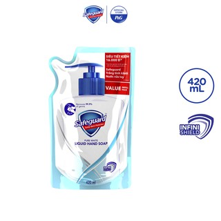 Nước rửa tay diệt khuẩn Safeguard Trắng tinh khiết 450ml