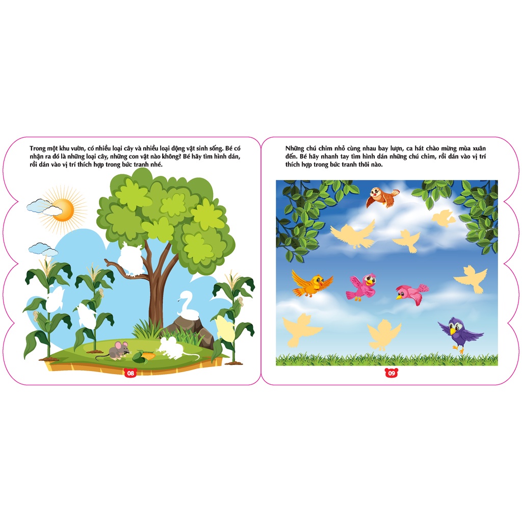 Sách Bóc dán hình thông minh IQ EQ CQ Sticker for kids cuốn 1 (28t)