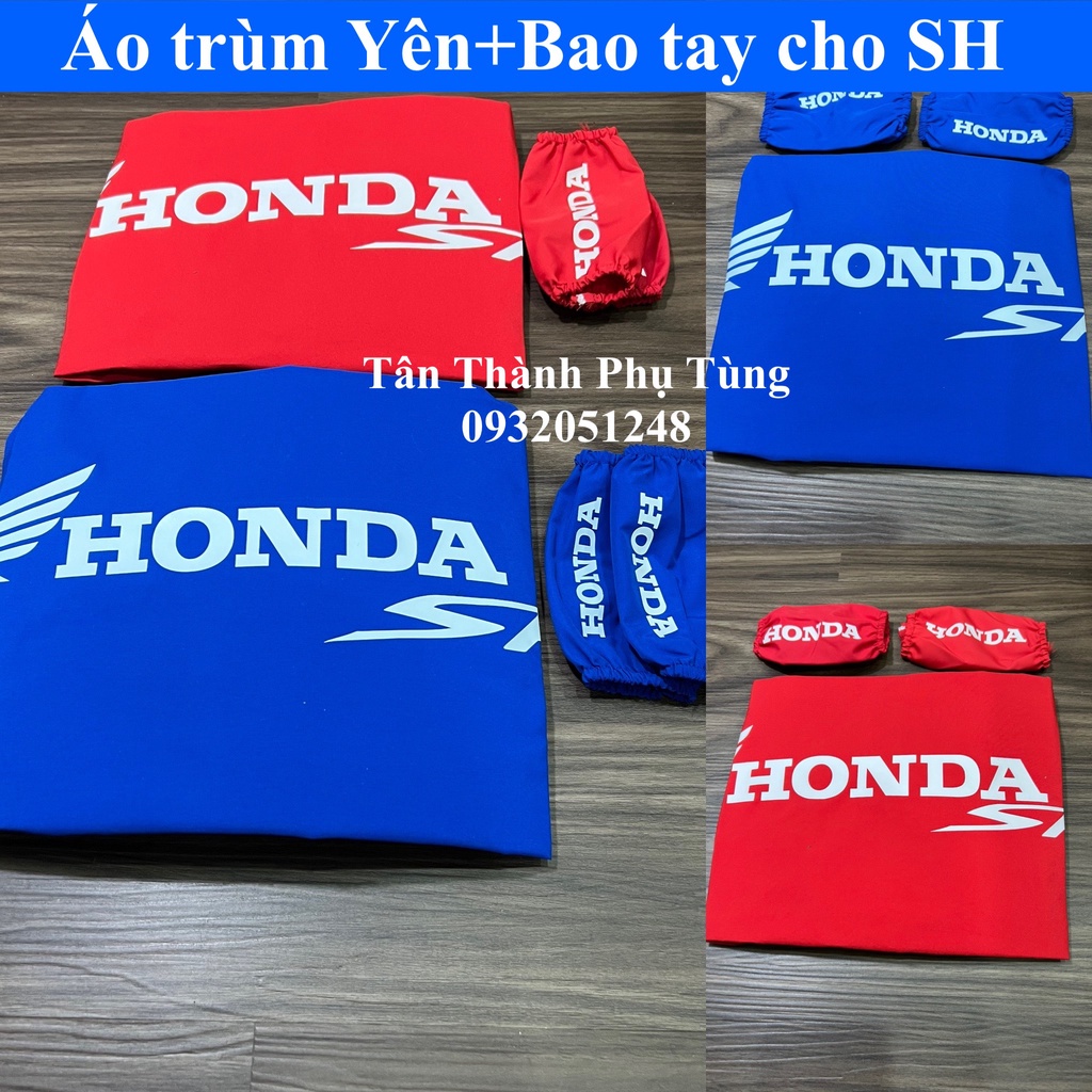 Áo trùm Yên kèm 2 bao tay cho SH các đời-không thấm nước