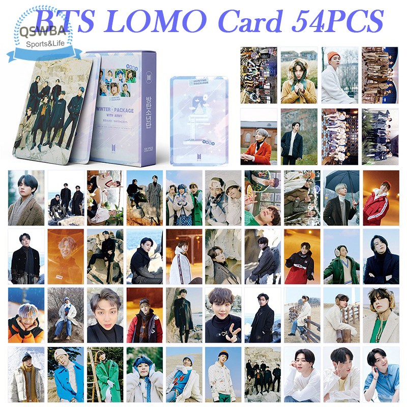 Qswba BTS Lomo Card Set Kpop Photocards Merchandise Greeting Card BTS Postcard Set For Fan