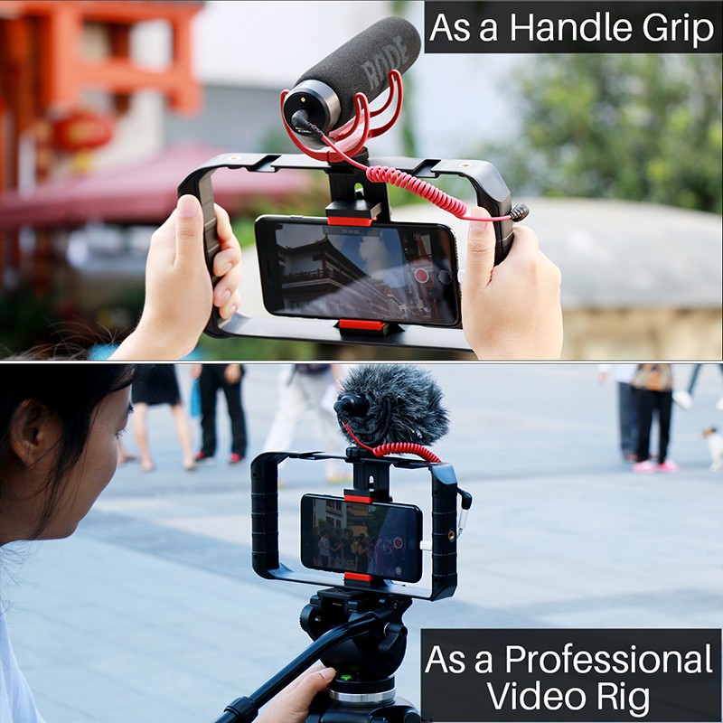 Phụ kiện Vlog - Tay cầm chống rung cho điện thoại Ulanzi U-rig Pro