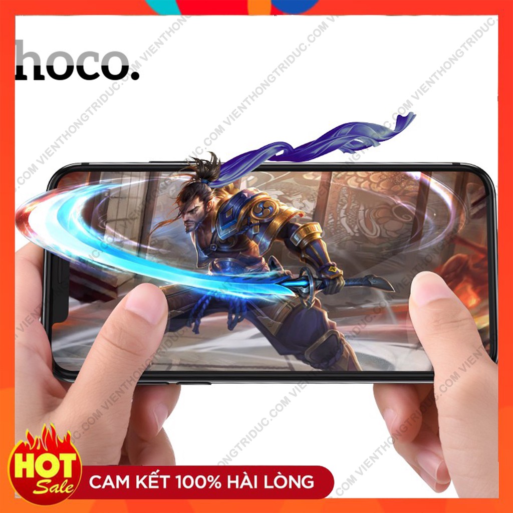 🔓𝙎𝙞𝙚̂𝙪 Đ𝙚̣𝙥🔓 Kính Cường Lực  iPhone Hoco 119D -Viền Phủ Tràn Màn Hình-Chịu Lực-Dễ Dán-Chống Bể-Chống Bám Vân Tay