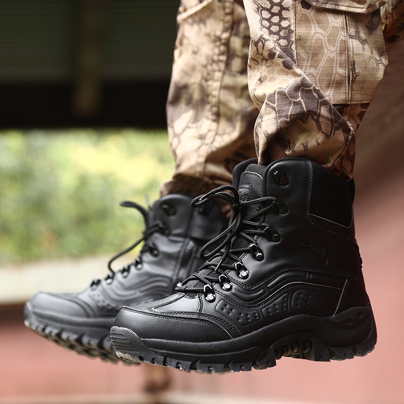 Giày bốt quân đội chống nước size 39-46 dành cho nam