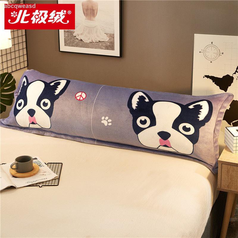 Vỏ Gối Dài Bằng Lông Cừu San Hô Phối Flannel Thời Trang Mùa Đông Cho Cặp Đôi