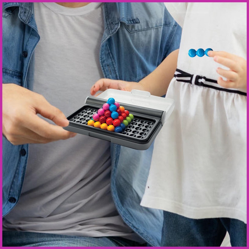 Bộ Đồ Chơi Thử Thách Trí Thông Minh IQ 120 Hạt 3D Giúp Rèn Luyện Tư Du Lịch Montessori