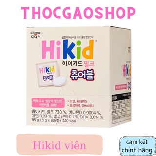 Kẹo sữa viên Hikid 60 viên hỗ trợ tăng chiều cao cho bé
