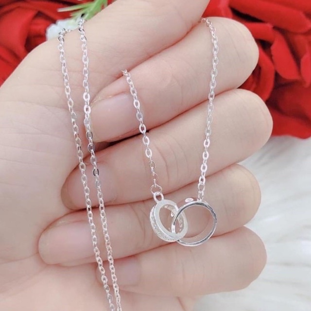 Dây chuyền nữ Bạc ta, thiết kế theo mẫu ca.rtier sang trọng đậm nét riêng Mainomi Shop Bạc Xinh