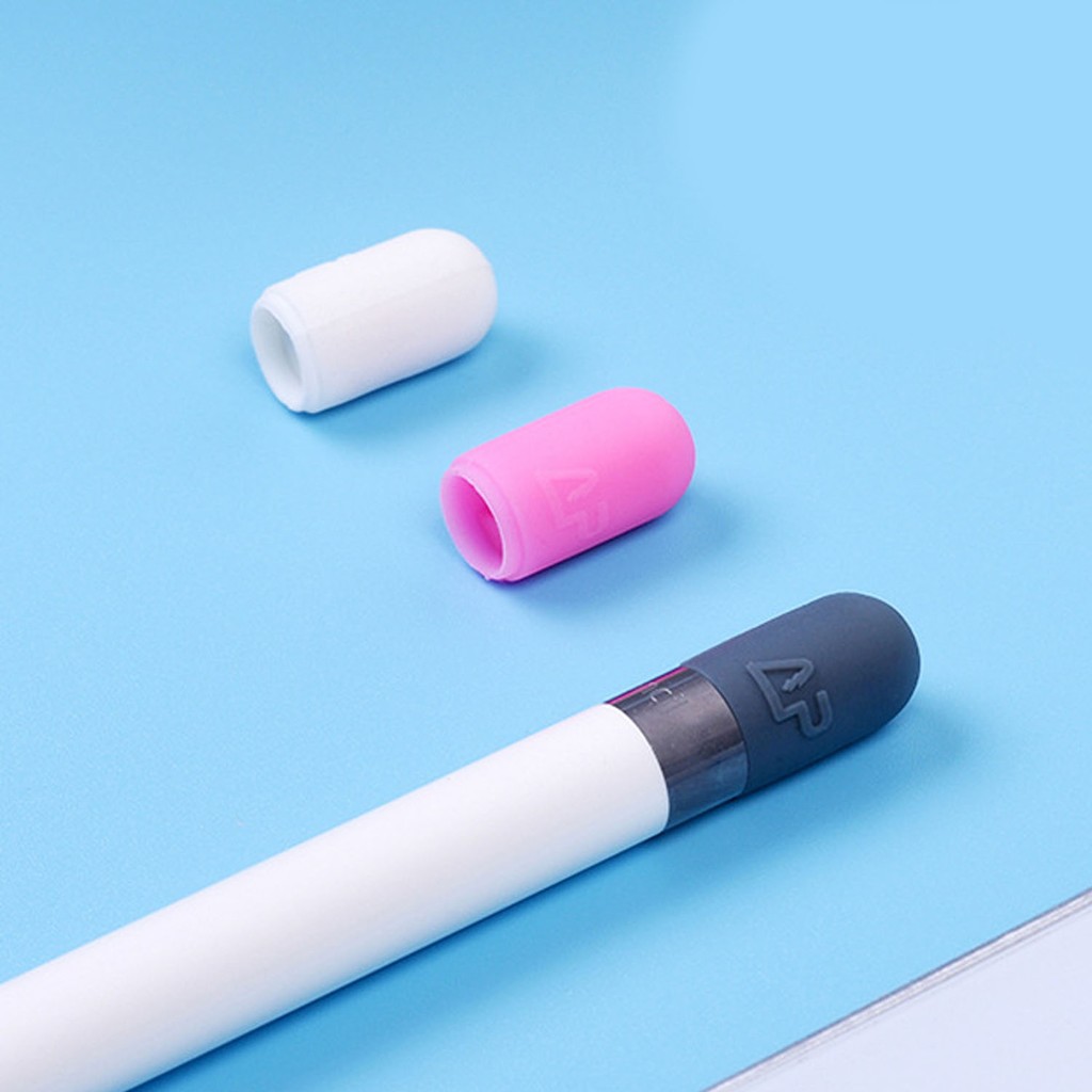 Set 3 Nắp Silicone Bảo Vệ Đầu Bút Cảm Ứng Ipad Pro Apple Pencil