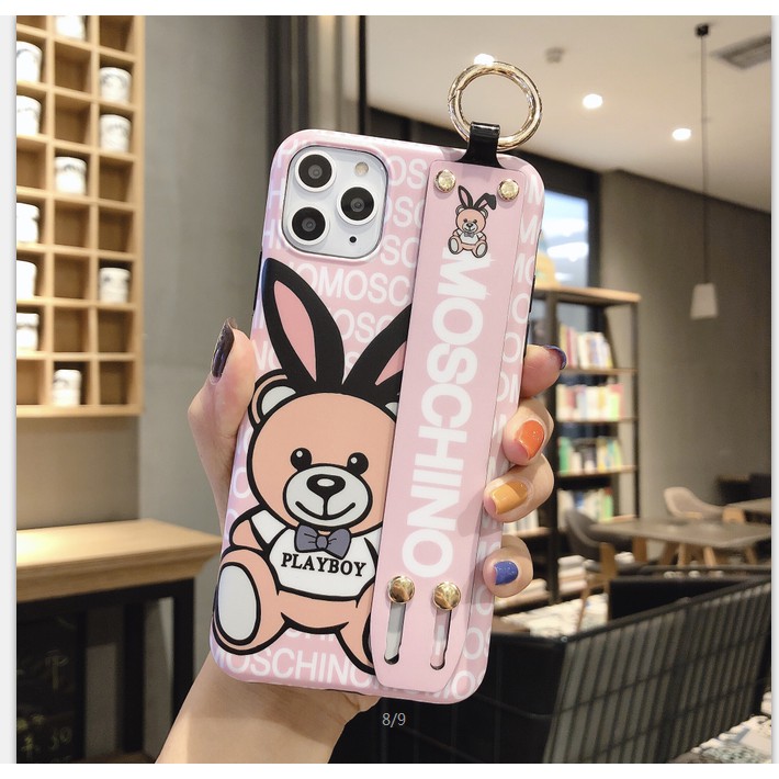 Ốp Điện Thoại Moschino Có Dây Đeo Tay Cho Iphone 11 Pro Xsmax Xr | BigBuy360 - bigbuy360.vn