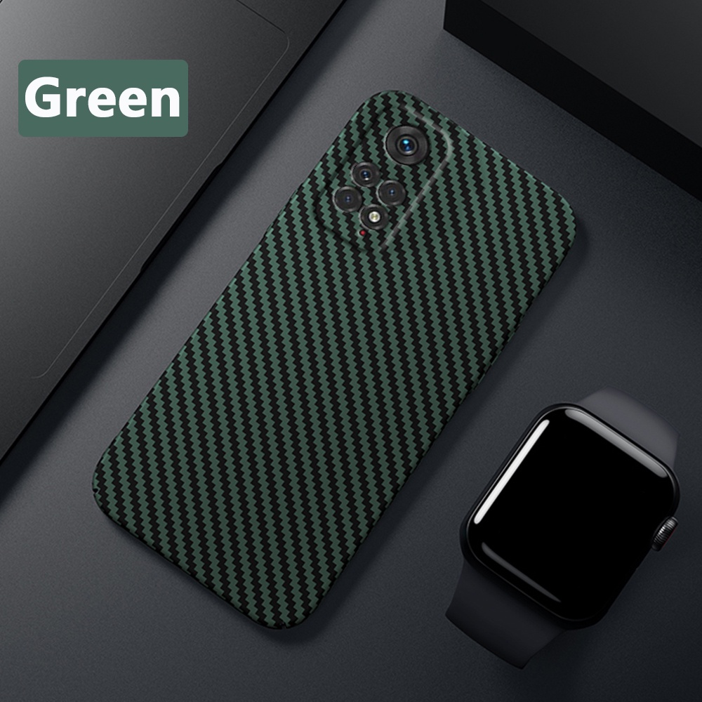 Ốp Điện Thoại Sợi Carbon Cứng Siêu Mỏng Cho Xiaomi Redmi Note 11 Pro 10 Note 9 Pro Max 9S