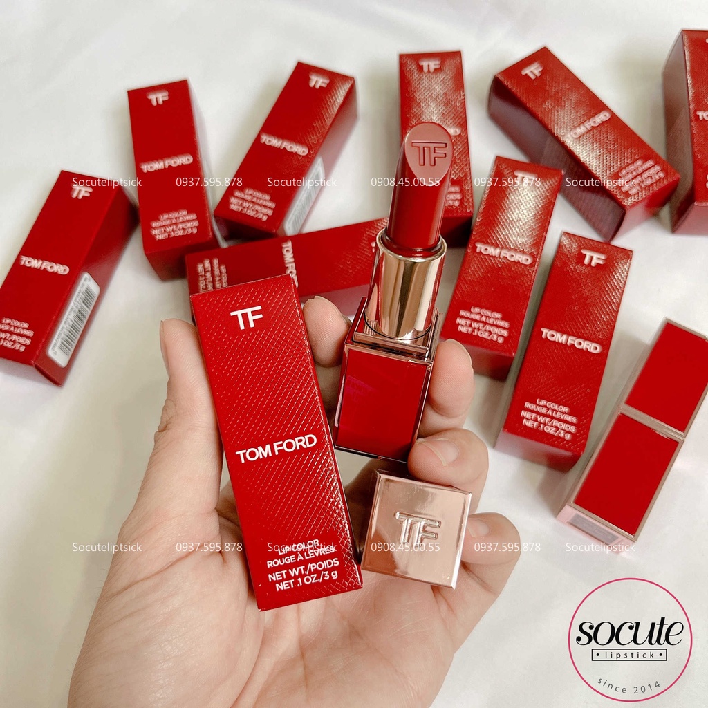 Son Tom Ford Scarlet Rouge 16 Màu Đỏ Tươi Vỏ Cam Limited