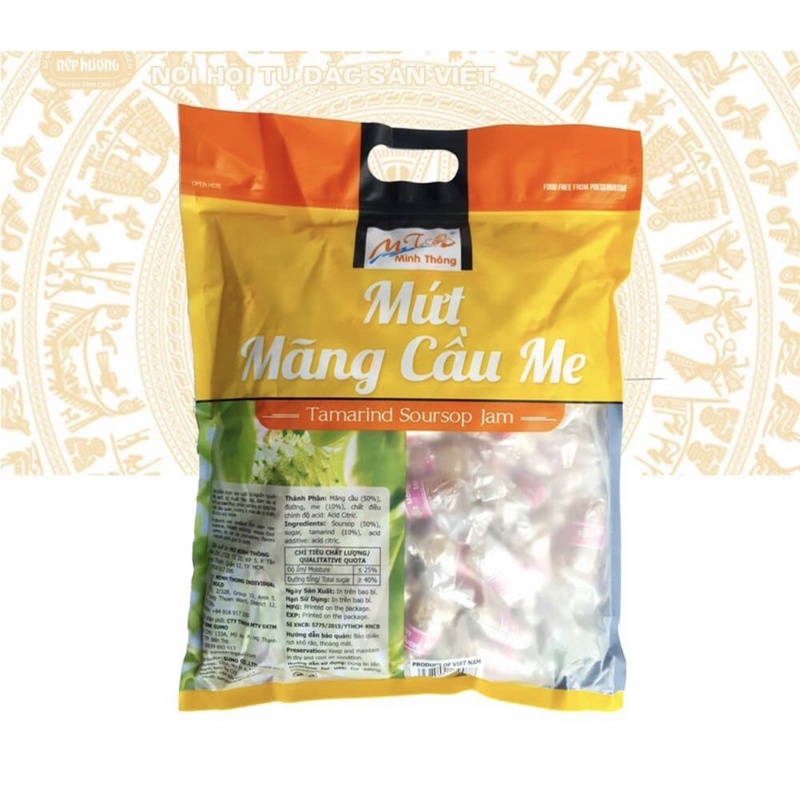 mứt mãng cầu me minh thông bịt 1ký