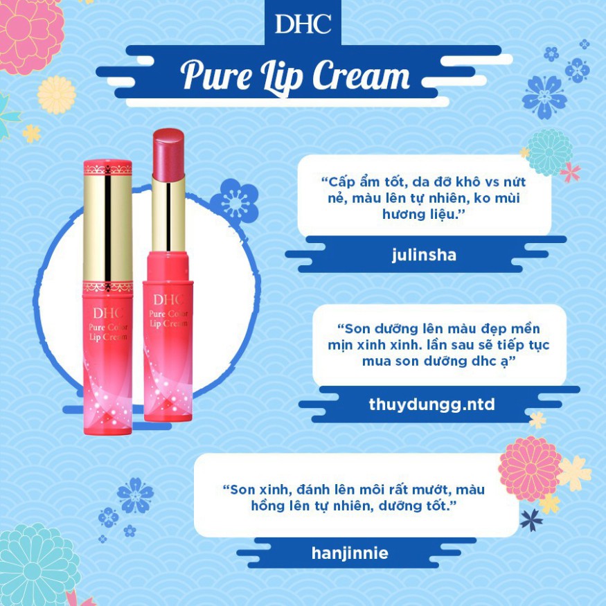 Son Dưỡng DHC Có Màu Pure Color Lip Cream 1.4G - 1989Store Phân Phối Chính Hãng