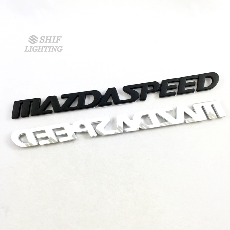 Sticker bằng kim loại họa tiết chữ MAZDASPEED dùng để trang trí xe MAZDA