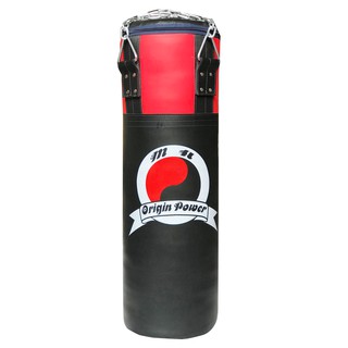 Bao cát  đã nhồi hoàn thiện 1.2m cao cấp da 2 lớp đai treo xích có lót mút trắng dọc thân bao 33kg