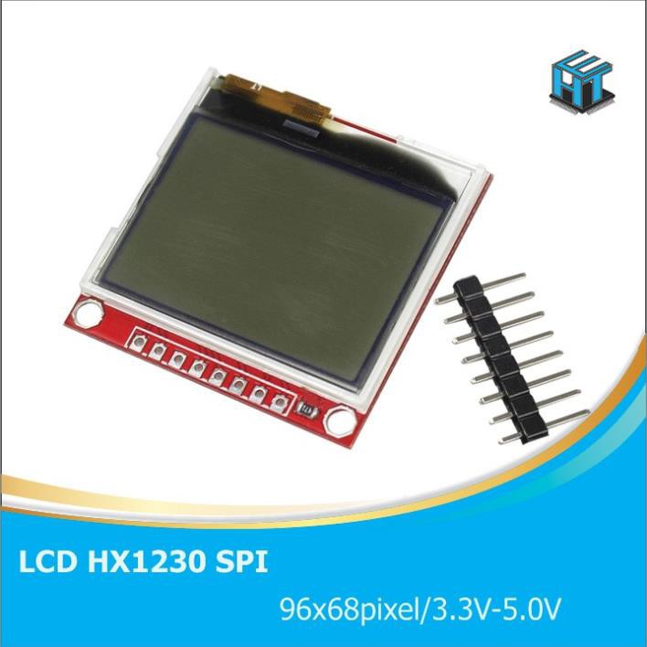 Màn hình LCD HX1230 giao tiếp SPI