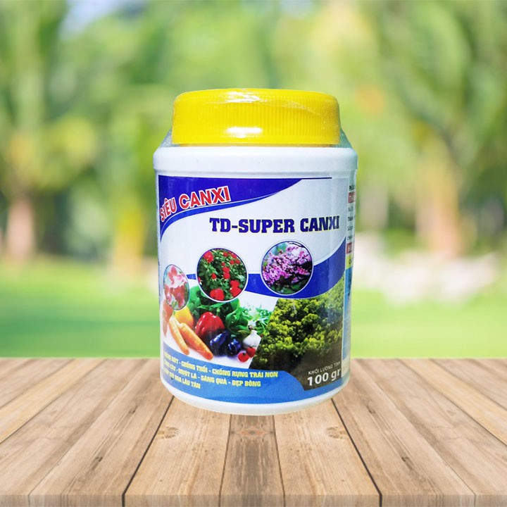 Phân bón vi lượng TD Super Canxi - siêu Canxi (100g) cứng cây, chống nứt trái, thối trái cho rau màu, cây ăn trái