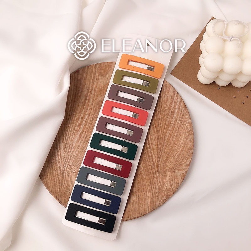 Set kẹp tóc nữ Eleanor Accessories basic nhiều màu phụ kiện tóc 4629
