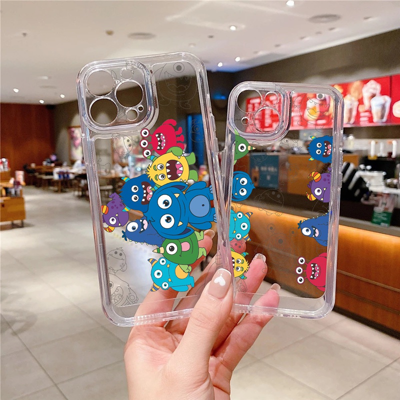 Suntaiho Ốp lưng Suntaiho Ốp lưng iphone Ốp Điện Thoại hình quái vật nhỏ thích hợp cho iPhone 12 13 Pro Max 12pro 7 8 Plus X Xr Xs Max Se 2020