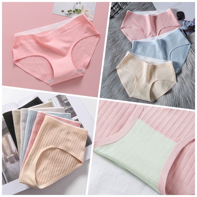 Quần Lót Cotton Gân Tăm Kháng Khuẩn Xuất Nhật TOPBRA