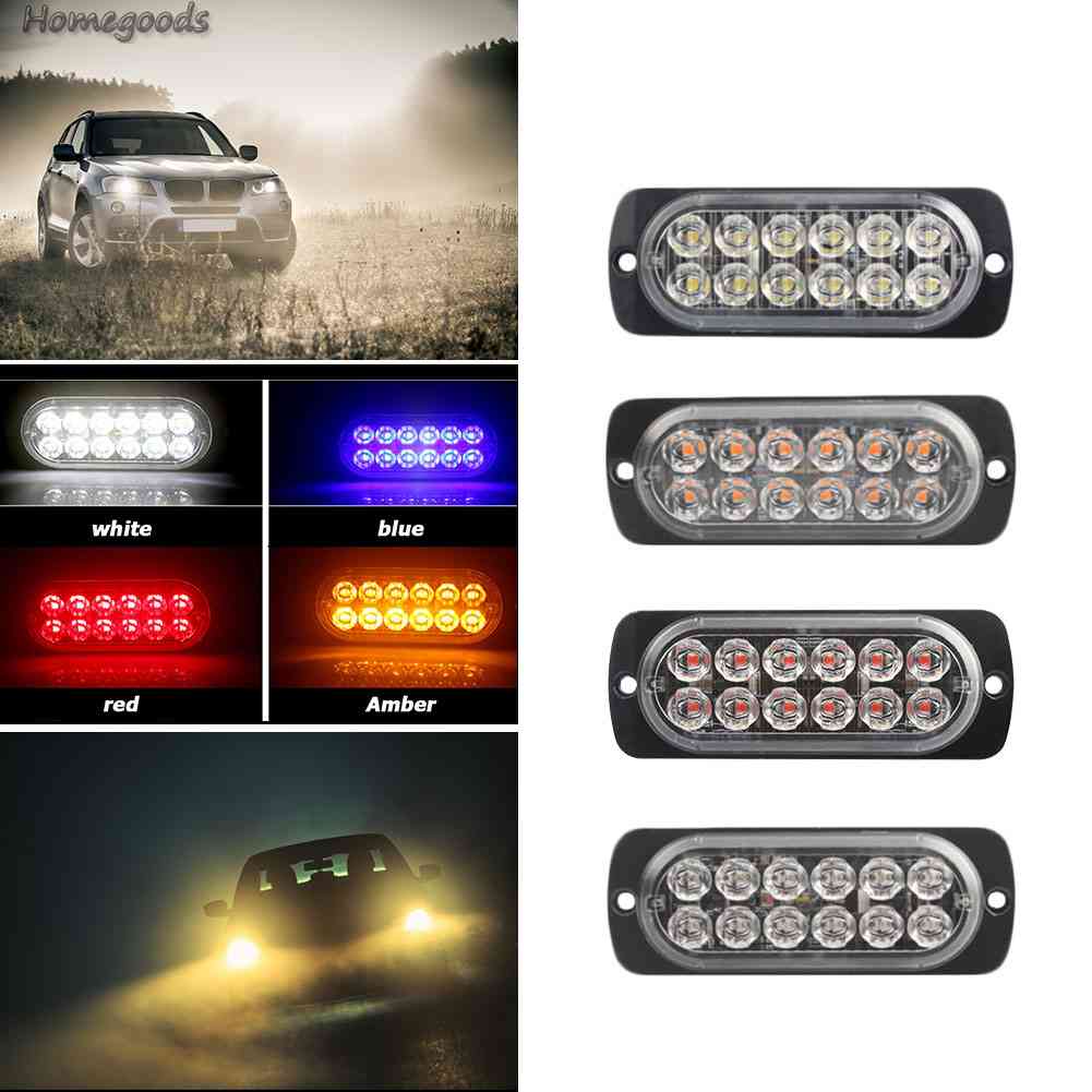 [88 Sale] Đèn Xi Nhan 12V 12 Bóng Led Trang Trí Hông Xe Tải