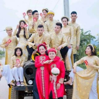 Áo dài cặp dâu rễ