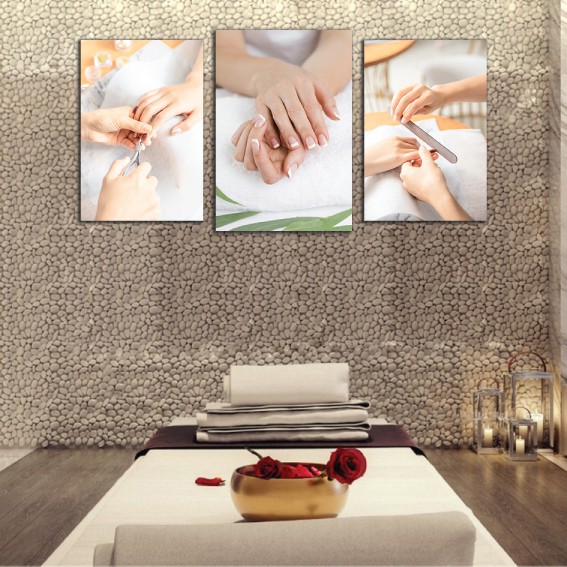 Tranh spa đẹp trang trí tiệm nối mi, phun mày, nail, thẩm mỹ viện