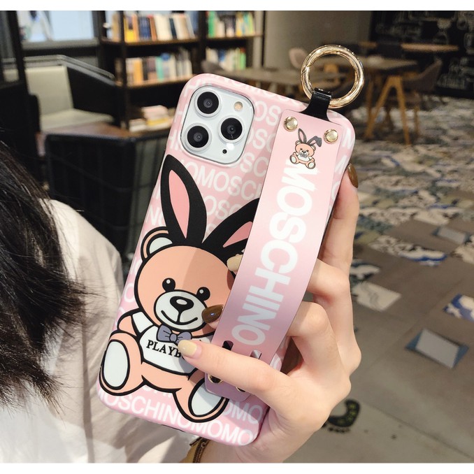 Ốp Điện Thoại Moschino Có Dây Đeo Tay Cho Iphone 11 Pro Xsmax Xr | BigBuy360 - bigbuy360.vn