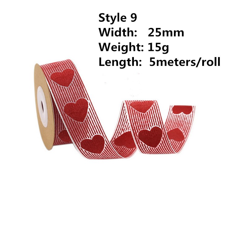 1 cuộn ruy băng trang trí giáng sinh/sinh nhật/tiệc cưới DIY