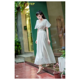 Váy Maxi Voan Trắng Đi Biển