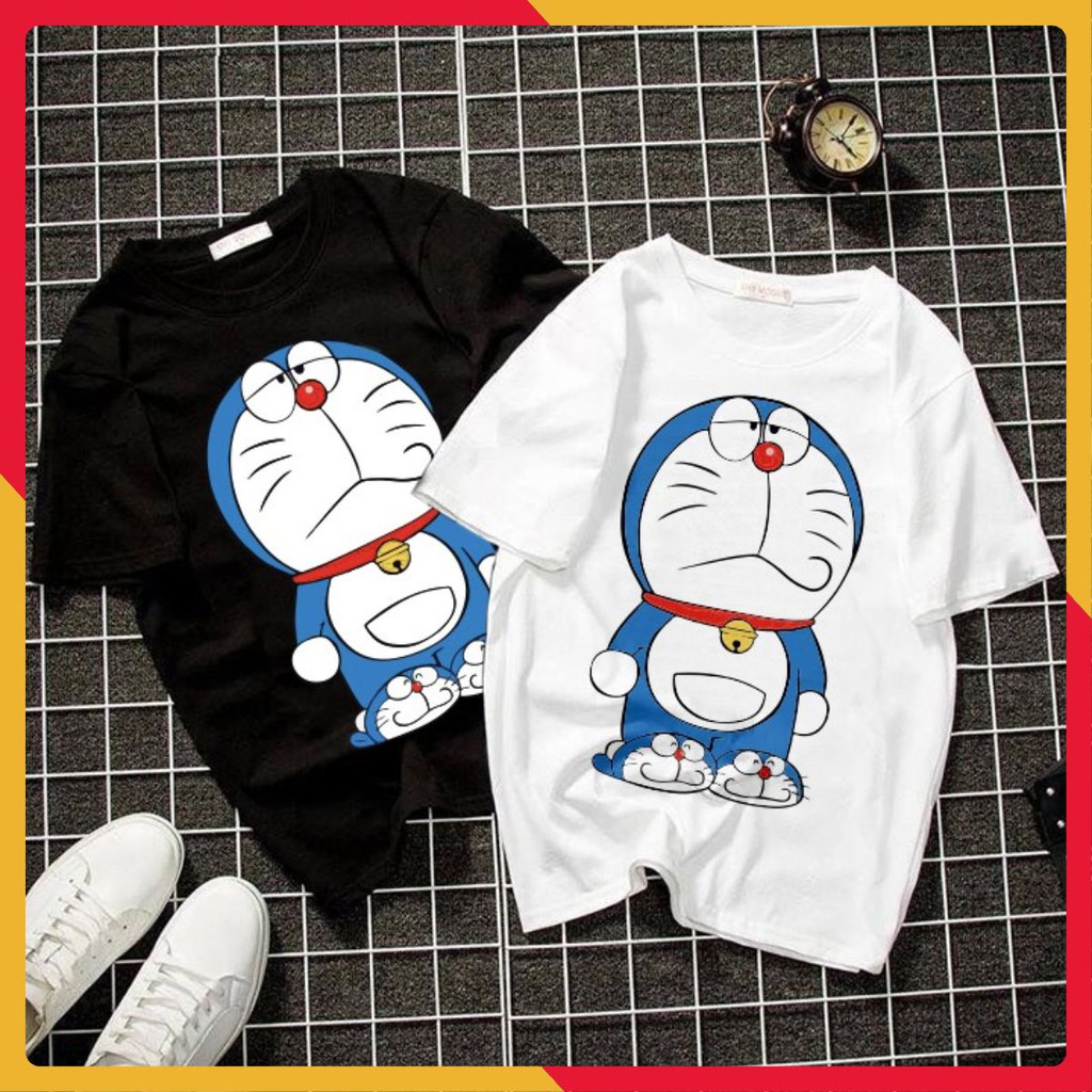 Áo thun Doraemon chán nản (Áo màu Trắng)
