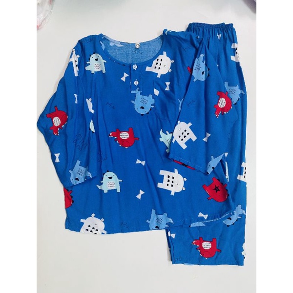 Bộ lanh/tole dài cho bé trai/bé gái hàng loại 1 fom thoải mái