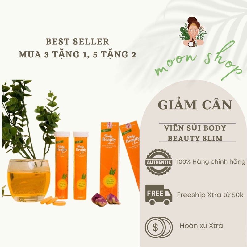 Viên sủi Giảm Cân Body Beauty Slim-Giảm Cân Nhanh-An Toàn Sức Khỏe