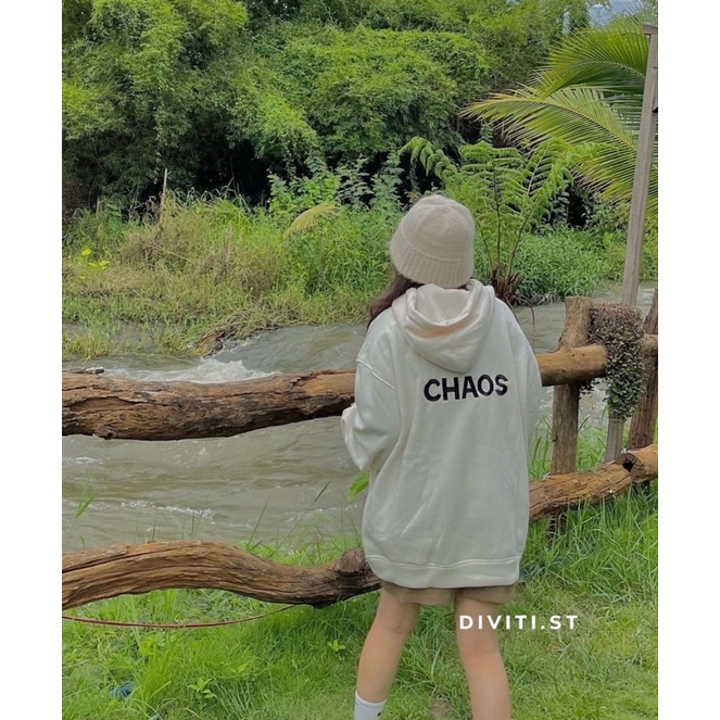 Áo khoác hoodie zip CHAOS