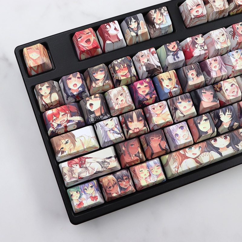 Set 108 Nút Bàn Phím OEM In Hình Anime Nhật Bản Cho Bàn Phím Cơ Cherry Gateron Kailh
