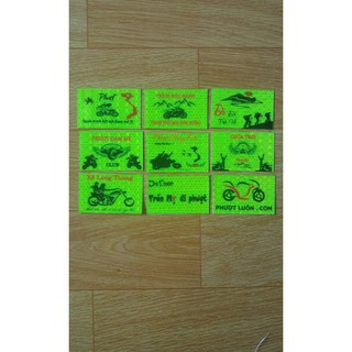 9 logo phượt , logo phản quang tem xe