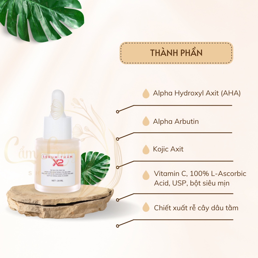 Thâm nách x2 huyền phi serum giảm mờ thâm nách đầu gối mông mụn vùng kín nhũ hoa - shop bách hóa cẩm long