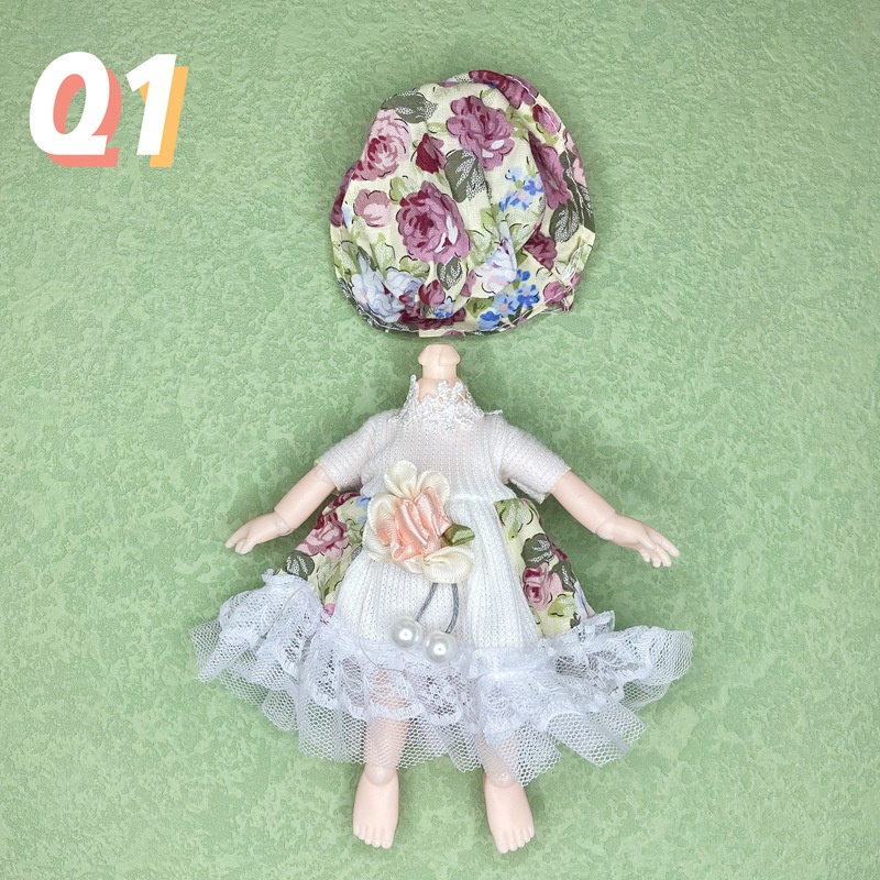 Set Đầm Thời Trang Cho Búp Bê 1 / 8 16-17 cm