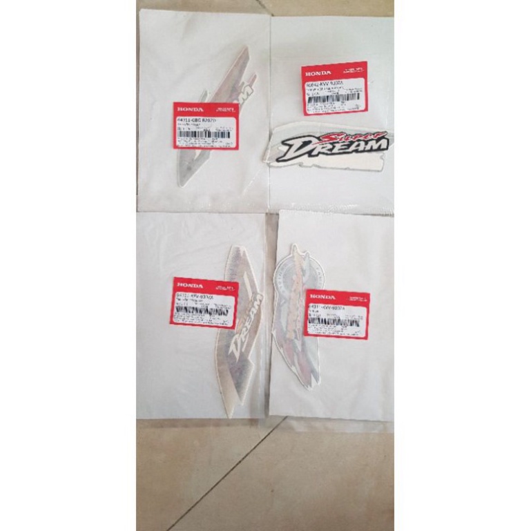 Tem Dán Yếm Xe Dream Zin Đủ Mẫu Mã  - Tem Dán Bửng Xe Cả Dream Thái Và Dream Việt, Super Dream Các Đời