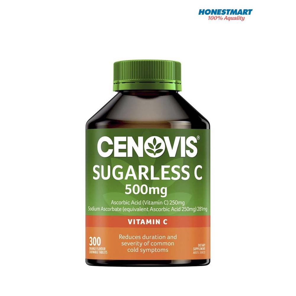 Bổ sung c tăng cường hệ miễn dịch Cenovis Sugarless C 500mg 300 viên