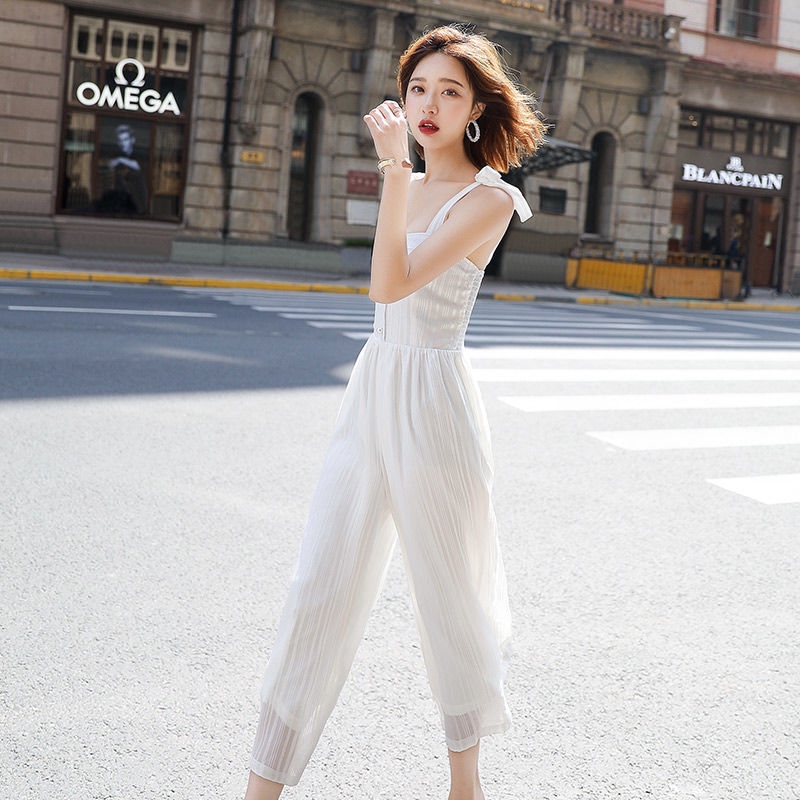 Quần Yếm Ống Rộng Lưng Cao Thời Trang Cho Nữ | BigBuy360 - bigbuy360.vn