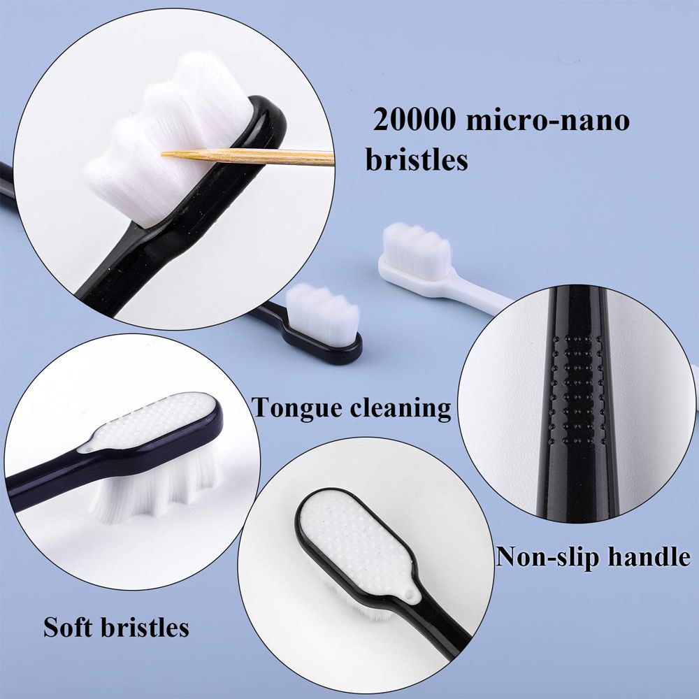 [Hàng mới về] Bàn chải đánh răng sợi nano mềm mại nhiều màu tùy chọn