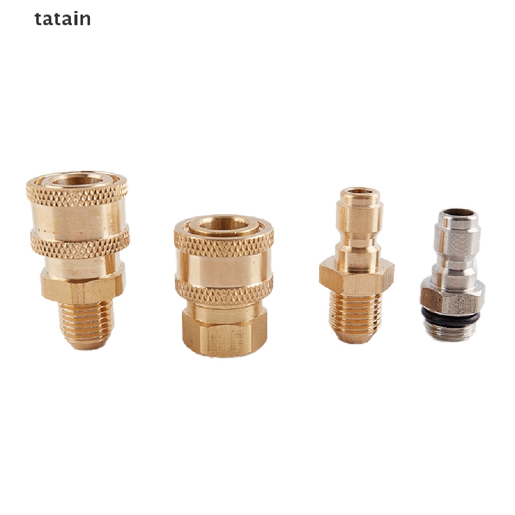 [TAT] Copper 1/4 High Pressure Washer Quick Coupling Water Gun Hydraulic Coupler CVX