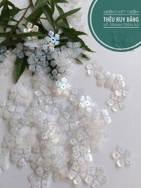 Hạt kim sa hoa dập vân 8mm