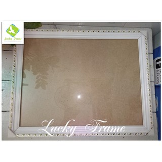Bộ 2 khung giấy khen A3 màu trắng viền vàng