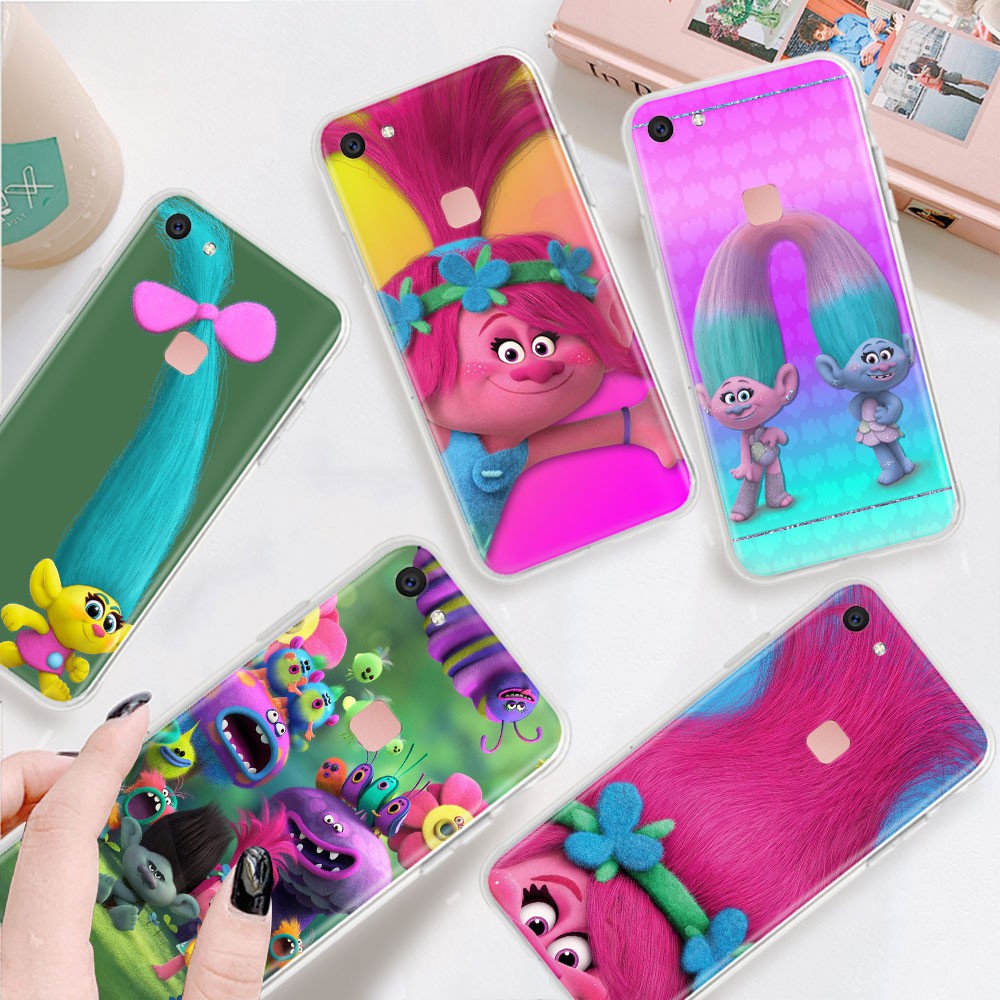 Transparent Case for VIVO U3 V3 Max V5 V5S V7 Plus V15 V17 Pro TB138 Trolls Phone Cover